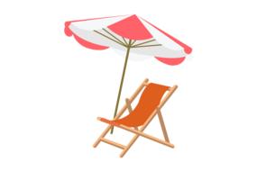 beach sunset relax items