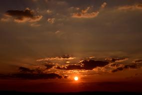 Clouds Sunset red
