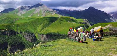 Caucasus Mountains green