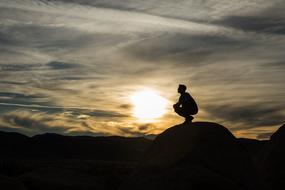 person Scenic Mountains