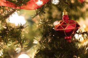 christmas background decoration red