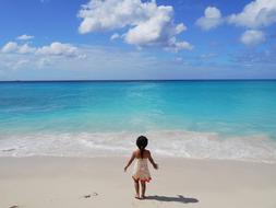 Sea Beach sand Girl