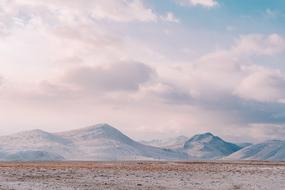 Landscape Mountain Nevado white