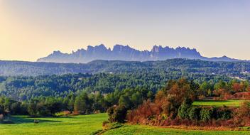 landscape of Trees Burned Prairie Montserrat