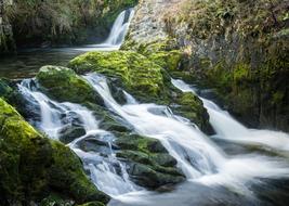 landscape of Ingleton Waterfall Trail