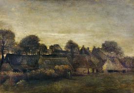 antique artwork countryside drawing