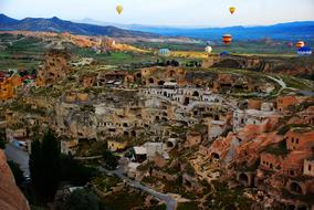 Cityscape Baloons Cappadocia
