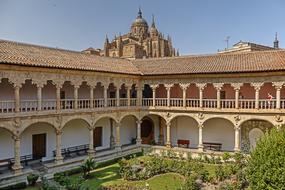 panoramic view of the architecture of the monastery in Salamanca