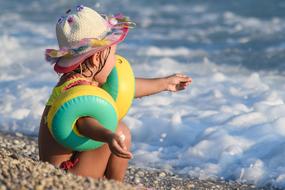 Child Fun on sea Beach