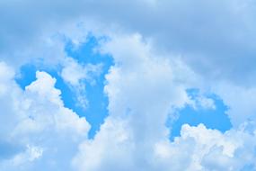 Clouds Blue white composition