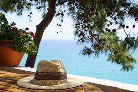 Tassos Sea and hat