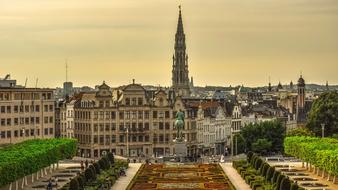 park near a historic building in belgium