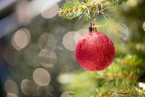 Christmas Decoration Glass red