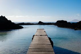 wood Dock Ocean