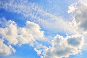 Cloud Sky Blue and white