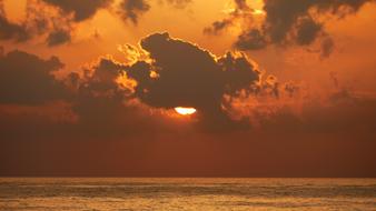 Sunset Mediterranean Sky red orange
