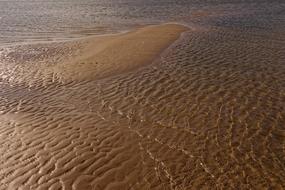 photo of shallow water on the North Sea coast