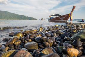 Waters Sea Travel stone boat