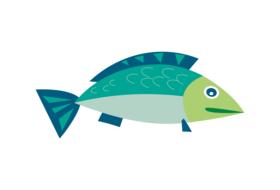 clipart fish sea blue green