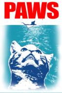 water swimming cat paws drawing