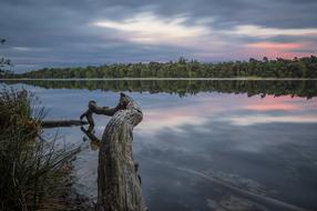 landscape of Vught Water at sunset