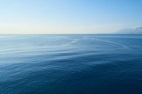 calm sea on the horizon
