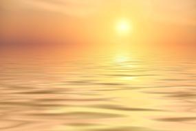 Sunset Sun Sea orange