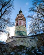 Beautiful and colorful castle in Krumlov, Czech Republic