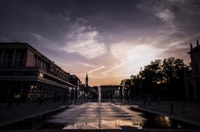 Evening Sunset street