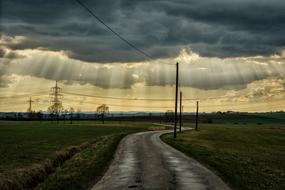 Landscape of autumn Nature countryside