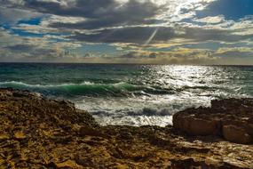 incredible Rocky Coast Waves Sea