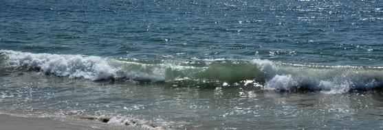 sea waves near the coastline