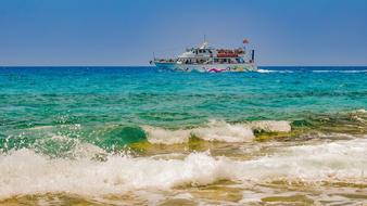 incredible Boat Sea Waves