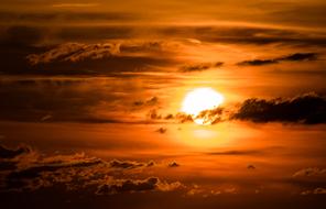 red hot sky Sunset