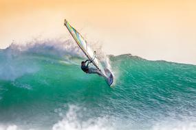 Windsurfing Big Waves person