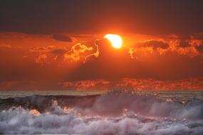 Sea Sunset Water wave