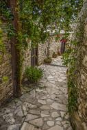 stone Traditional Architecture street road