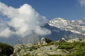 Mountain Sky white cloud