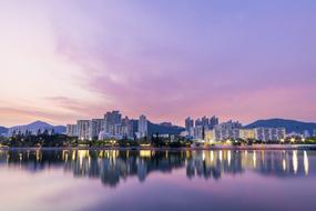 Waters City Sunset violet