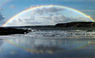 incredible Rainbow Seaside Coast