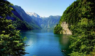 landscape of Konigssee Malerwinkel in Bavaria