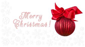 merry christmas bauble decoration