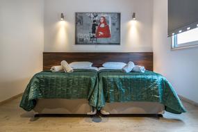 bedroom in a hotel in cyprus