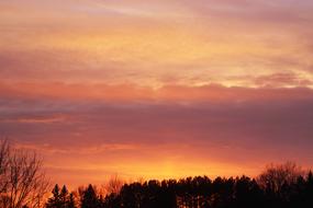 Sunset Pink Yellow red orange sky