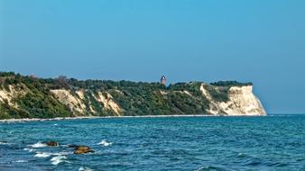 white cliffs on the coast of the island of Rugen