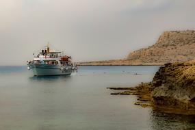 boat trip along the coast of Cyprus