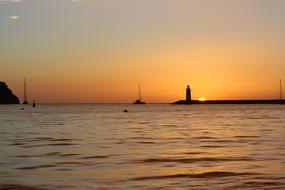 wonderful Sailing Boat Lighthouse