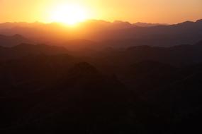Great Wall Scenery sunset