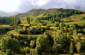 Landscape of Nature Kackars grass mountains