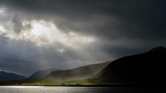 Iceland mood Above the coast